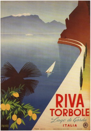 Riva Torbole Italy Vintage Poster